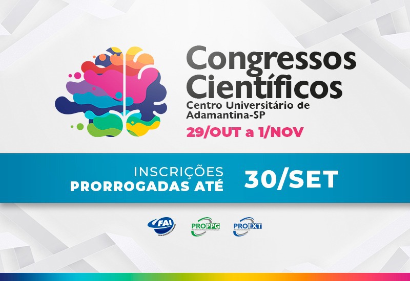 Congressos Científicos 2024 prorrogam inscrições para 30 de setembro