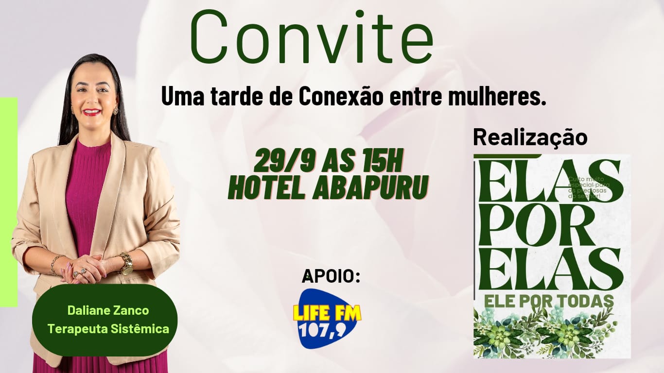 Conexão entre Mulheres, um momento de reencontro com você. Entrada quilo alimento.