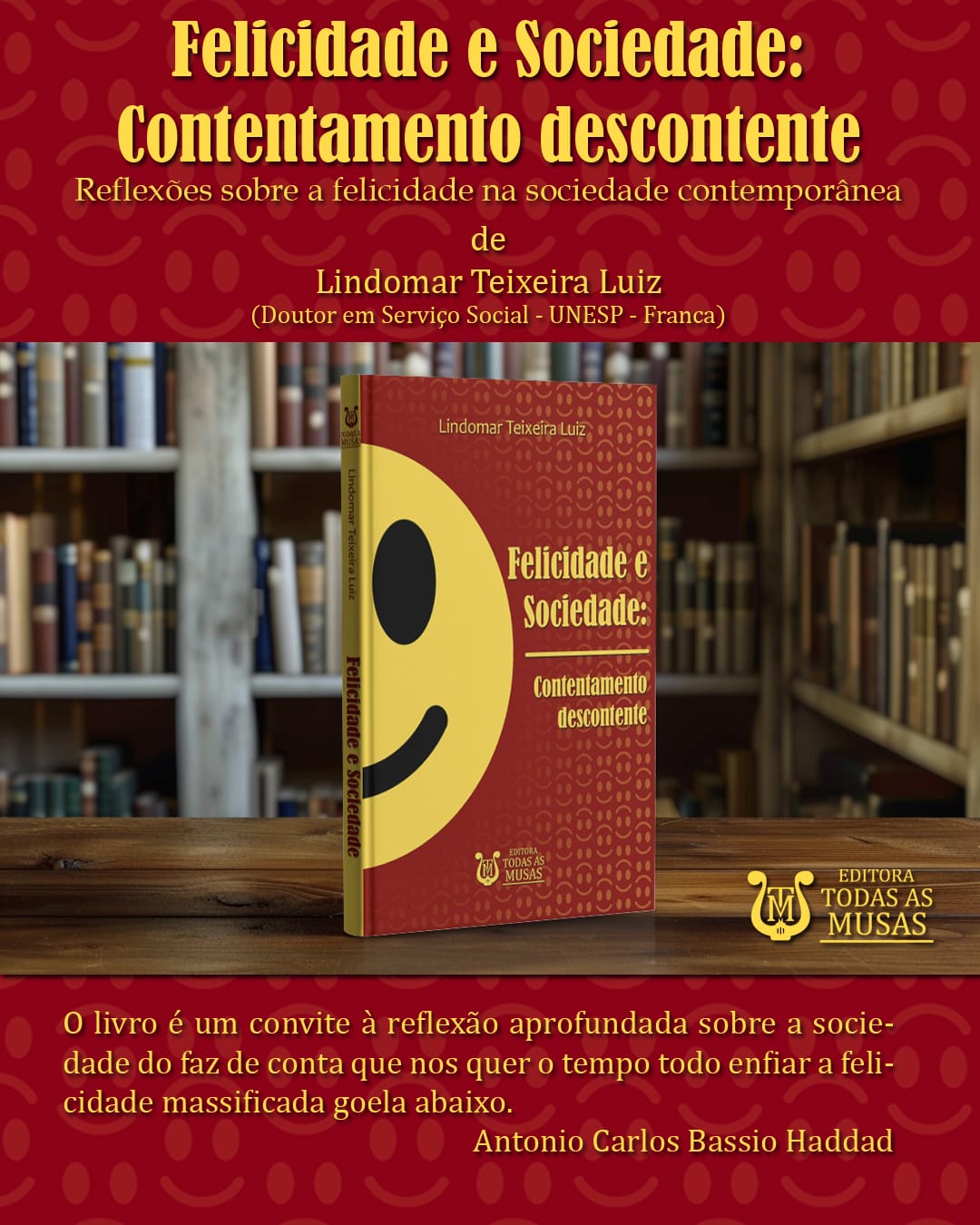 Docente da FAI publica livro sobre a felicidade