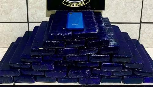 Passageira de ônibus é presa com 35 tabletes de maconha dentro de bagagens