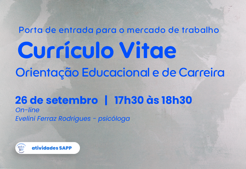SAPP organiza série de atividades  para orientação educacional e de carreira