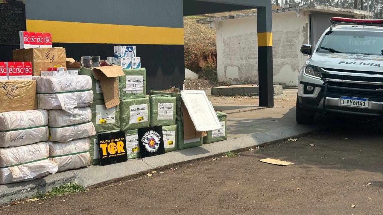 Carga de mercadorias sem origem fiscal é apreendida pela PM Rodoviária em Adamantina