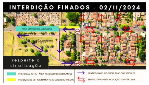 DEMTRAN anuncia alteração no trânsito durante o feriado de Finados