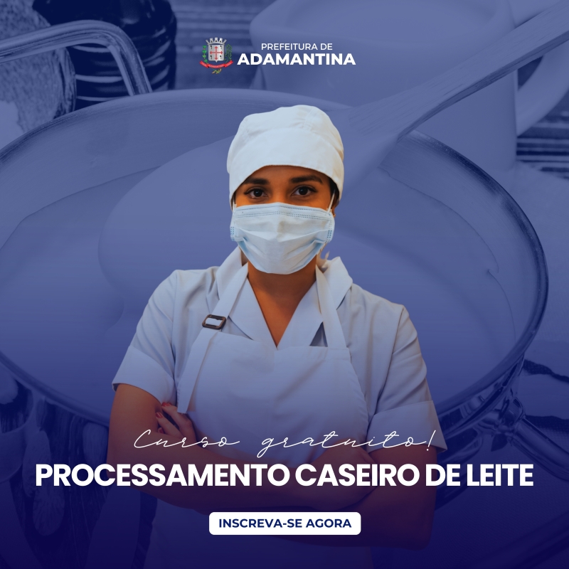 Fundo Social de Solidariedade está com vagas abertas para curso de Processamento Caseiro de Leite