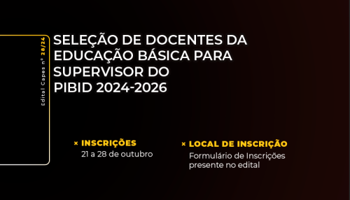 FAI tem inscrições abertas para supervisores do Pibid