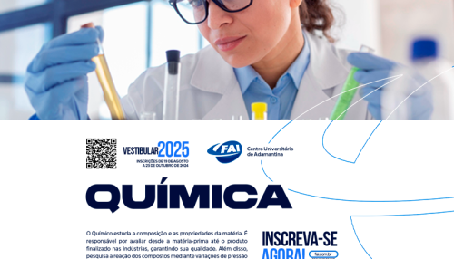 Química oferece mundo de possibilidades para quem  quer trabalhar na indústria ou na área acadêmica