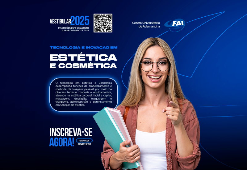 Tecnologia em Estética e Cosmética na FAI: formação e inovação para o mercado de beleza