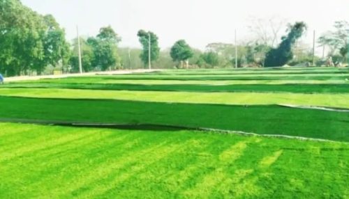 Campo de grama sintética será entregue nesta quarta-feira(2), no Parque dos Pioneiros