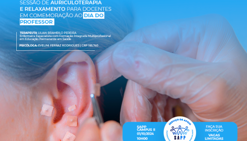 Em comemoração ao Dia do Professor, SAPP promove  sessão de relaxamento para docentes nesta terça, dia 1º