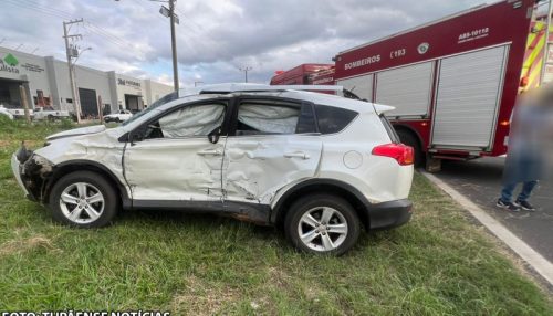 Acidente no trevo da Exapit deixa uma vítima fatal e outra em estado grave em Tupã