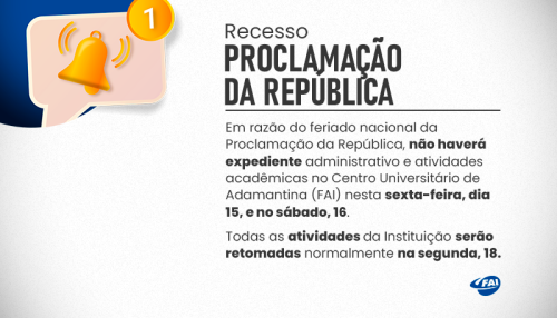 Proclamação da República: Feriado nacional  suspende atividades na sexta e no sábado