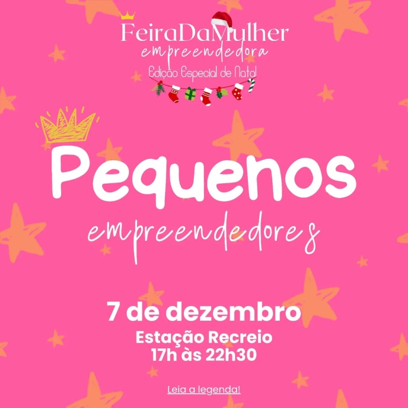 Espaço Pequenos Empreendedores será uma novidade da Feira da Mulher Empreendedora