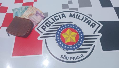 Após furtar mulher em Adamantina homem é preso pela PM em Lucélia e dinheiro recuperado