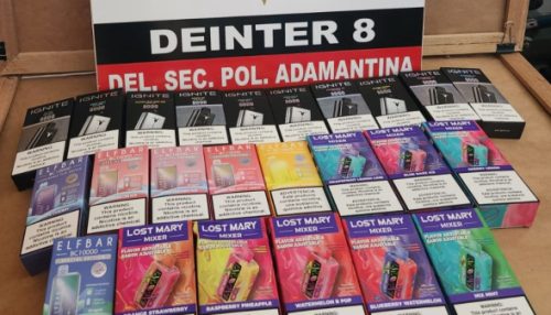 Idoso é preso acusado de vender cigarros eletrônicos em Adamantina