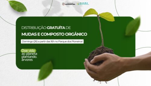 SAAMA fará distribuição de mudas e composto orgânico durante o Domingo no Parque