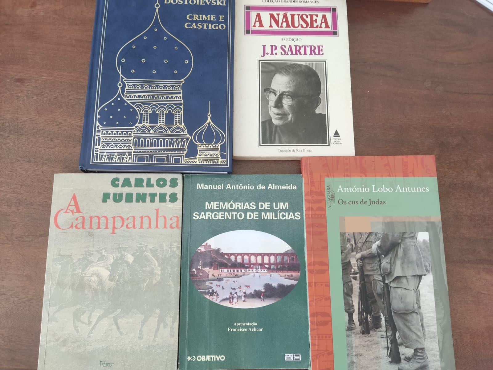 ALMEIDA, ANTUNES, SARTRE, FUENTES e DOSTOIÉVSKI in Memórias, Judas, Náusea, Campanha e Castigo...