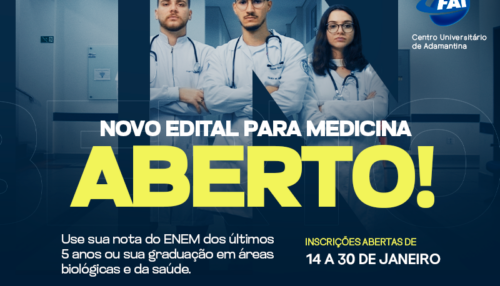 FAI abre inscrições de Processo Seletivo  para vagas remanescentes em Medicina