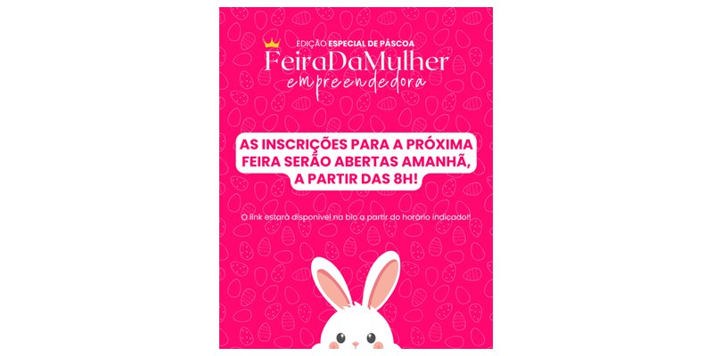 Inscrições para Feira da Mulher Empreendedora de Adamantina estarão abertas a partir desta terça-feira (25)