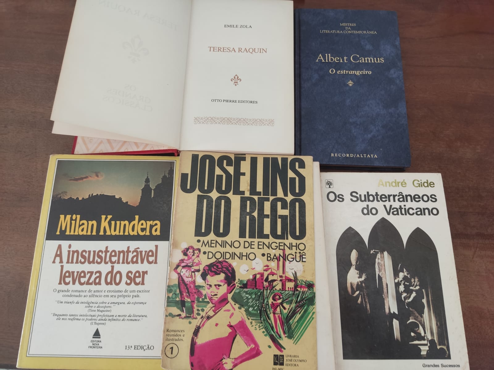 DO REGO, GILDE, ZOLA, CAMUS e KUNDERA in Engenho, Vaticano, Teresa, Estrangeiro e Leveza...
