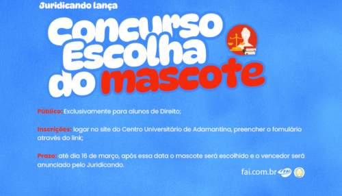 Juridicando promove concurso para escolha do seu mascote