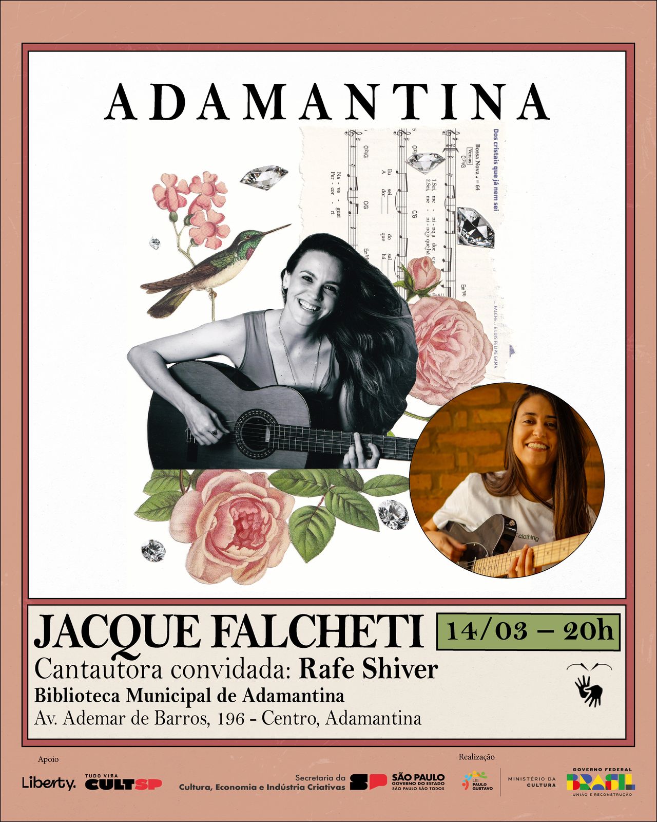 Jacque Falcheti sai em turnê em busca das compositoras do estado de São Paulo