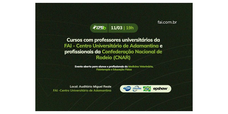 FAI e CNAR promovem evento com especialistas para discutir saúde e bem-estar no rodeio