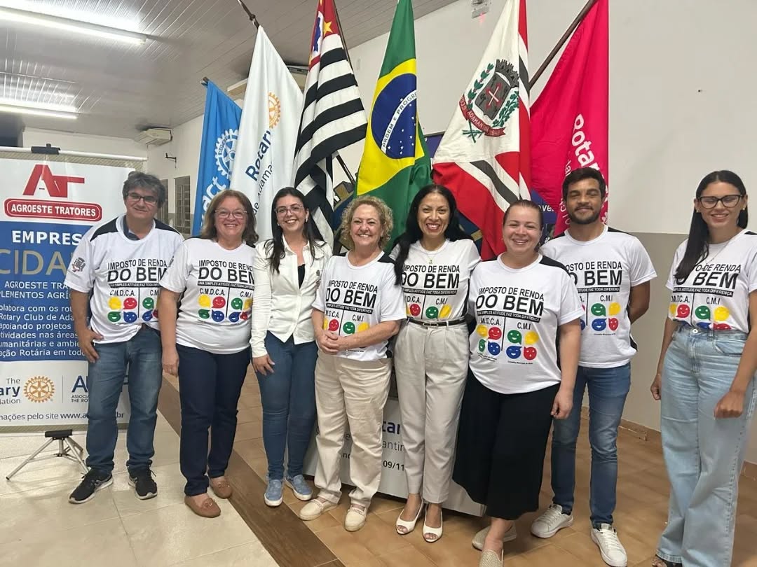 Representantes do CMDCA e CMPI participam de reunião no Rotary Club para divulgar Campanha “Imposto de Renda do Bem”