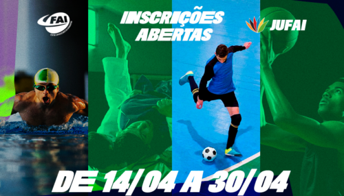 FAI realiza Jogos Universitários 2025 de 4 a 9 de maio