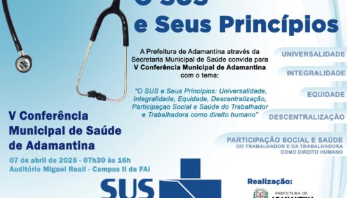 Prefeitura de Adamantina realiza V Conferência Municipal de Saúde