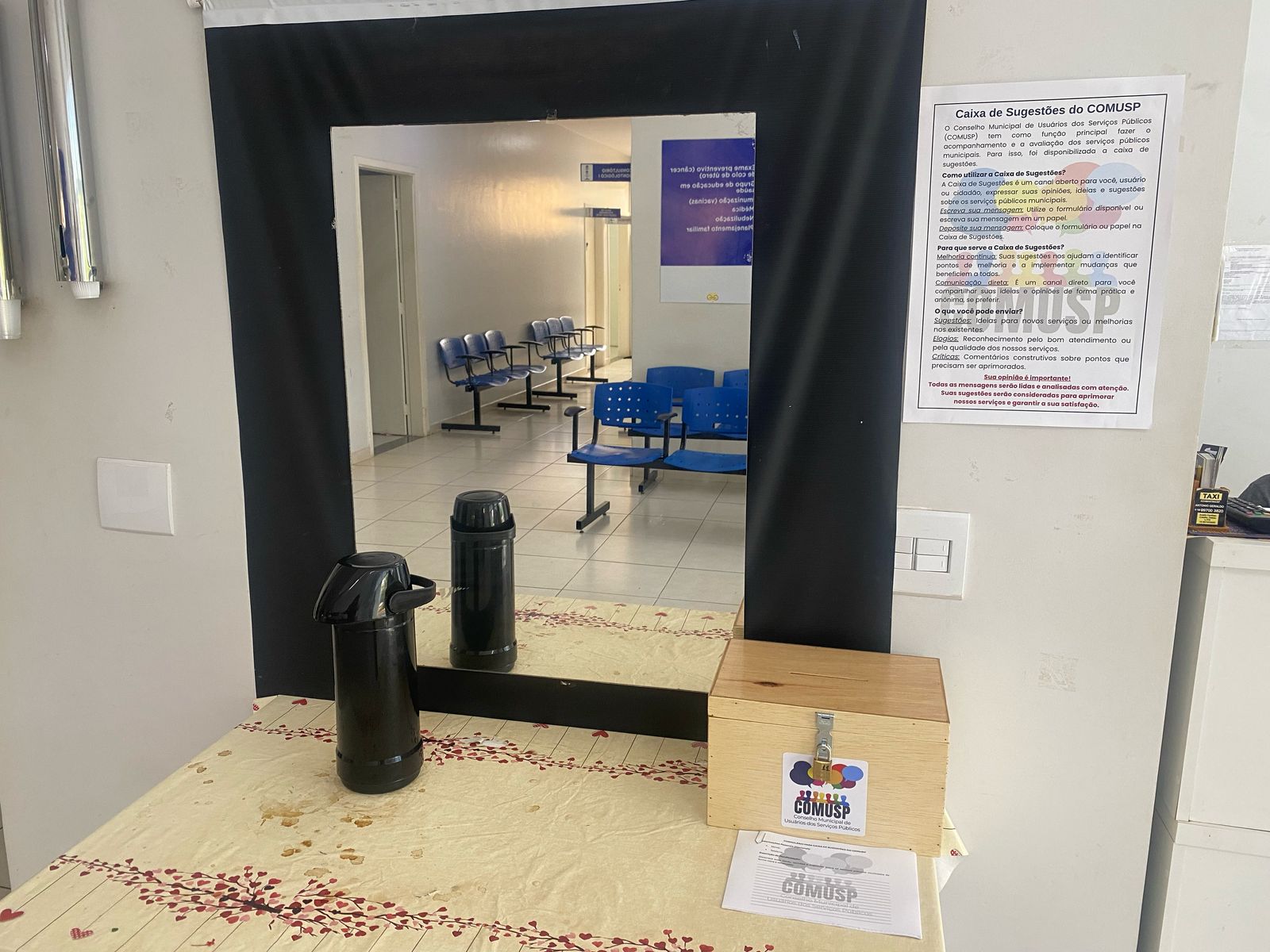 COMUSP disponibiliza caixa de sugestões em diferentes espaços públicos