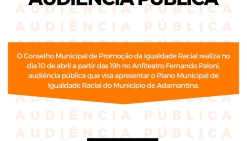 COMPIR realiza audiência pública que visa discutir o Plano Municipal de Igualdade Racial