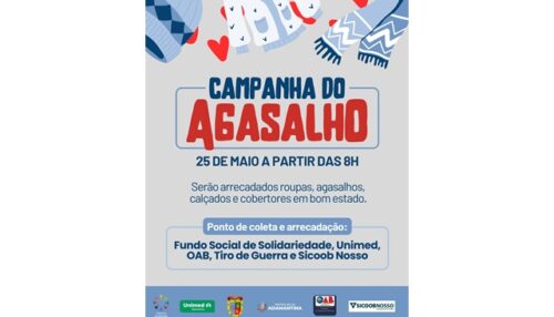 Fundo Social de Solidariedade realiza Campanha do Agasalho neste domingo (25)