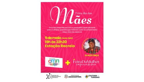 Feira alusiva ao “Dia das Mães” acontece nesta sexta-feira(9) em Adamantina
