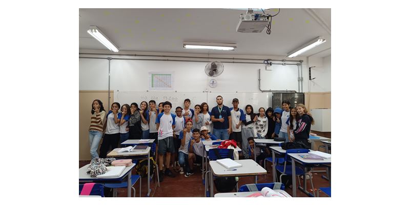 Profissionais da área de Segurança da Energisa promovem atividades com alunos da escola Placídio Braga Nogueira