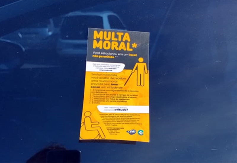 Com aplicação de “multas morais”, CIPA inicia campanha  de conscientização no trânsito interno do Câmpus II