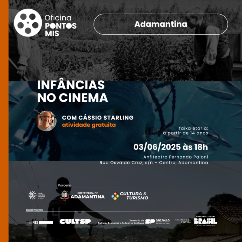 “Infâncias no Cinema” é tema de nova oficina
