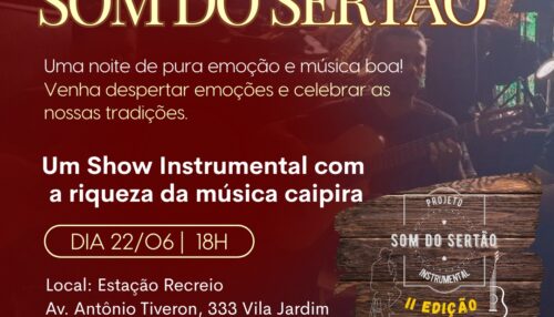Som do Sertão” traz para Adamantina músicas caipiras interpretadas por uma big band
