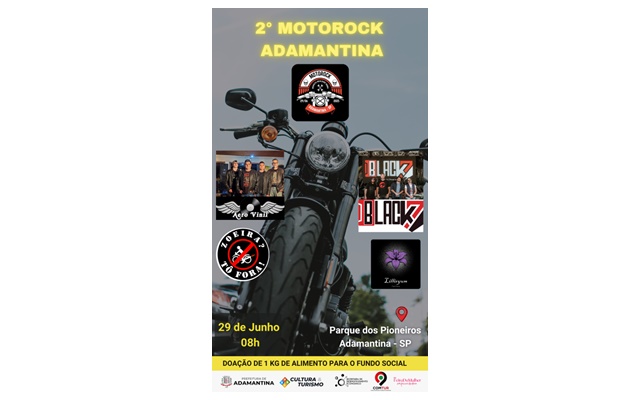 Adamantina terá 2ª edição do Moto Rock