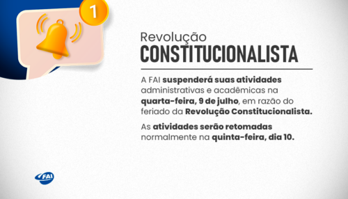 Revolução Constitucionalista de 1932: FAI suspende  atividades nesta quarta devido ao feriado estadual