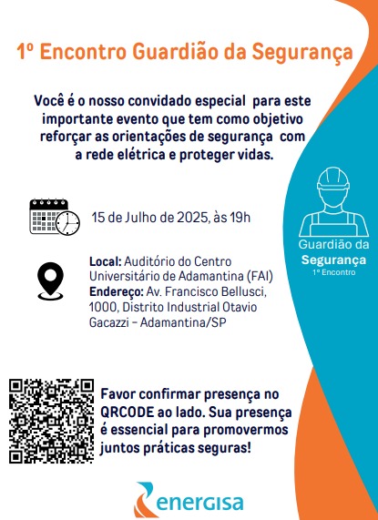Participe do Encontro Guardião da Segurança em Adamantina!🛡️⚡