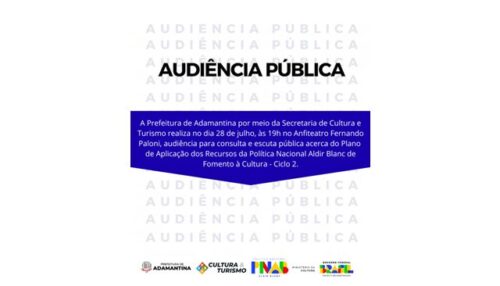 Prefeitura de Adamantina realiza audiência pública para apresentação dos resultados obtidos por meio de formulário divulgado aos fazedores de cultura do município