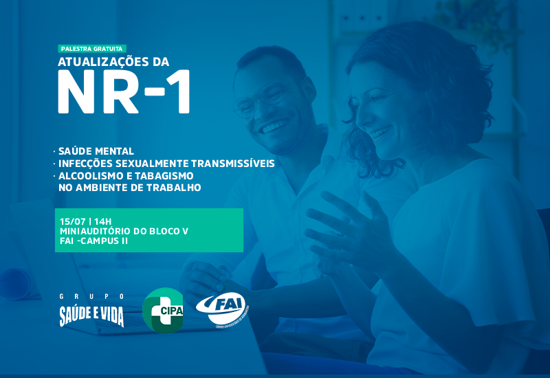 CIPA da FAI promove palestra sobre  saúde no ambiente de trabalho no dia 15