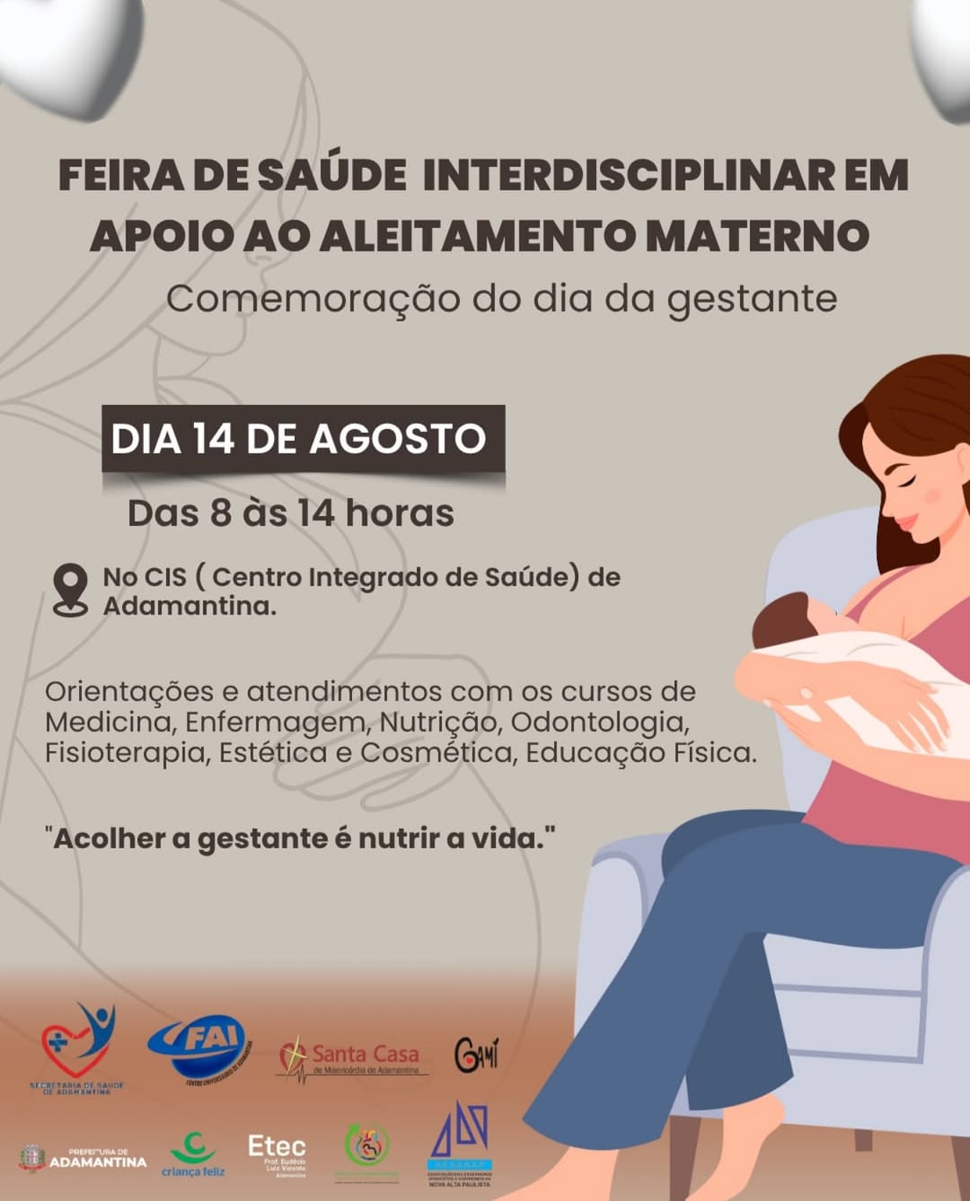 GAMI e parceiros realizam comemoração ao dia da gestante