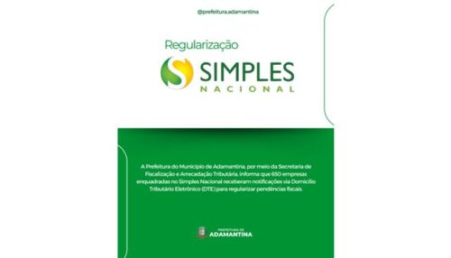 Prefeitura de Adamantina informa sobre regularização das empresas do Simples Nacional