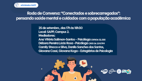 SAPP da FAI promove roda de conversa sobre saúde mental no ambiente universitário