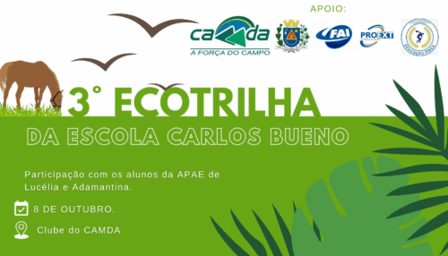3ª Ecotrilha da EMEF Carlos Bueno acontece na próxima quarta-feira