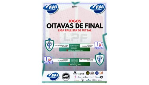 FAI Adamantina Futsal joga nesta quinta-feira (30) pelas oitavas de final da Copa da LPF Sub-20