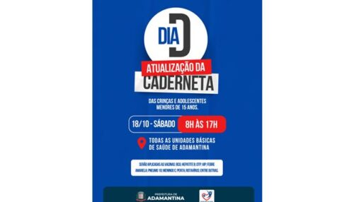 Sábado (18) é o Dia D para atualização em Adamantina