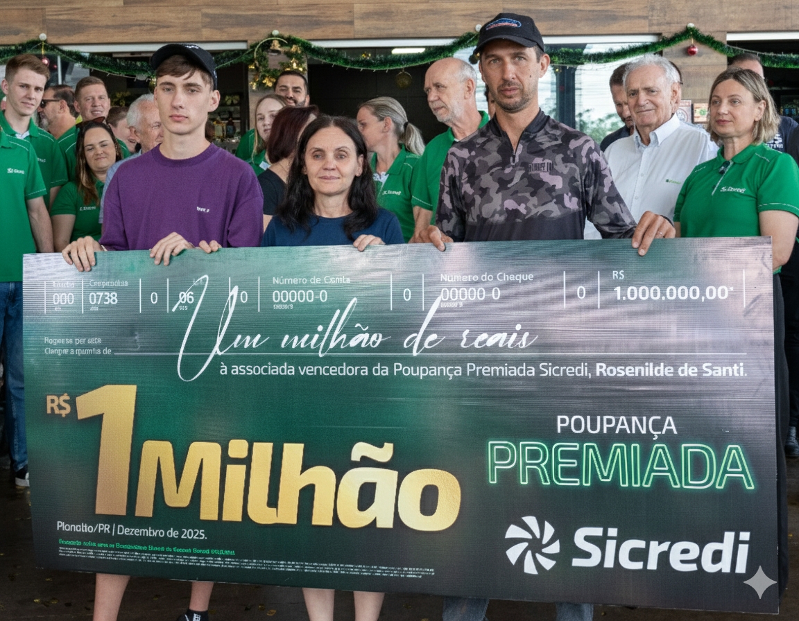 Moradora de Planalto, no Paraná, é contemplada com prêmio de R$ 1 milhão da campanha Poupança Premiada