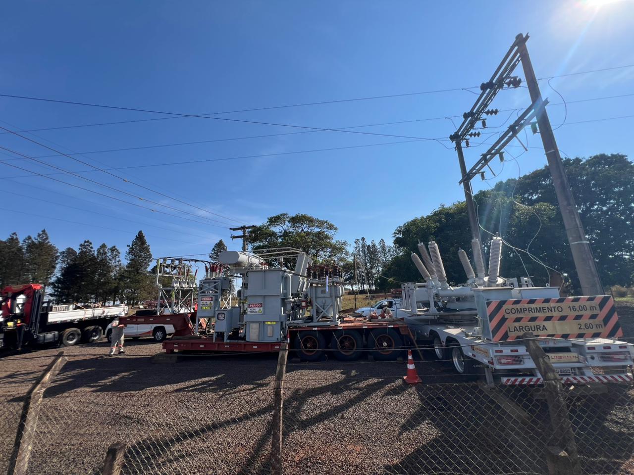 Energisa avança nas obras de melhoria na subestação de Adamantina